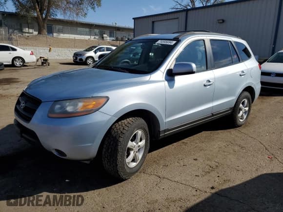 ✅ 2008 Hyundai Santa Fe GLS • VIN: 5NMSG73D48H171521 • Lot: 74595694. Listed on Copart with 69,206 mi. Free auction sales archive from the USA and detailed vehicle history report at DreamBid. Image 1.