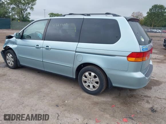 ✅ 2002 Honda Odyssey EX • VIN: 2HKRL18662H587193 • Lot: 43293042. Listed on IAAI with 126,663 mi. Free auction sales archive from the USA and detailed vehicle history report at DreamBid. Image 3.