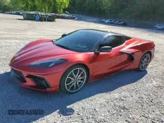 2024 Chevrolet Corvette 2LT с VIN 1G1YB3D45R5123510, выставлен на аукционе Copart как лот 57554965 с пробегом 18 832 миль миль и На запчасти • Non repairable. История ставок и продаж доступна на DreamBid. Изображение 1.