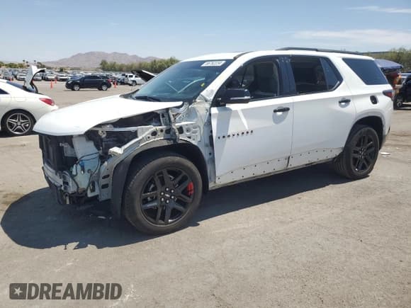 ✅ 2018 Chevrolet Traverse Premier • VIN: 1GNERKKW7JJ129378 • Lot: 66762234. Wystawiony na Copart z przebiegiem 63 933 mil. Bezpłatny archiwum sprzedaży aukcyjnych z USA i szczegółowy raport historii pojazdu na DreamBid. Zdjęcie 1.
