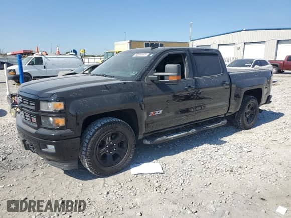 2015 Chevrolet Silverado 1500 LTZ with VIN 3GCUKSEC7FG446189, listed as a Copart auction lot 80684695 with 204,903 mi miles and Salvage title. Bid and sale history available at DreamBid. Image 1.