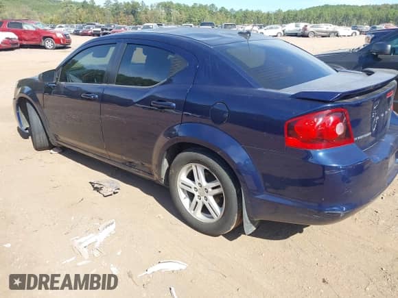 2013 Dodge Avenger SE V6 with VIN 1C3CDZAG1DN619706, listed as a IAAI auction lot 43526008 with 107,845 mi miles and . Bid and sale history available at DreamBid. Image 3.