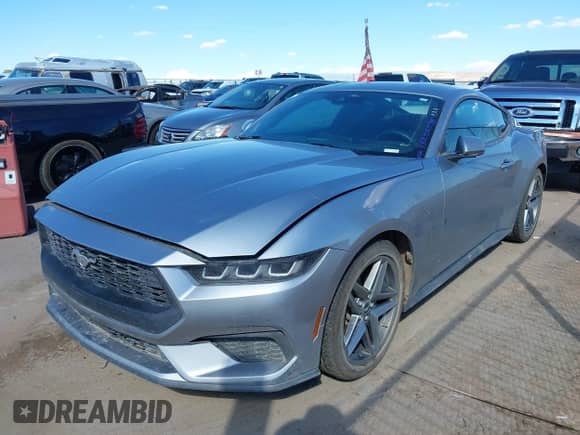 2024 Ford Mustang EcoBoost Premium with VIN 1FA6P8TH6R5141604, listed as a IAAI auction lot 43256598 with 25,216 mi miles and . Bid and sale history available at DreamBid. Image 2.