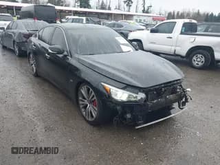 ✅ 2018 Infiniti Q50 Luxe • VIN: JN1EV7AP2JM590985 • Lot: 43833725. Listed on IAAI with 107,637 mi. Free auction sales archive from the USA and detailed vehicle history report at DreamBid. Image 1.