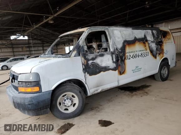 ✅ 2021 Chevrolet Express Cargo • VIN: 1GCWGBFP3M1187840 • Lot: 42579665. Listed on Copart with Not provided. Free auction sales archive from the USA and detailed vehicle history report at DreamBid. Image 1.