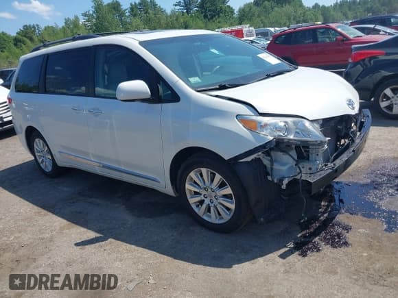 ✅ 2012 Toyota Sienna XLE • VIN: 5TDDK3DC5CS037659 • Lot: 42541352. Listed on IAAI with 128,378 mi. Free auction sales archive from the USA and detailed vehicle history report at DreamBid. Image 1.
