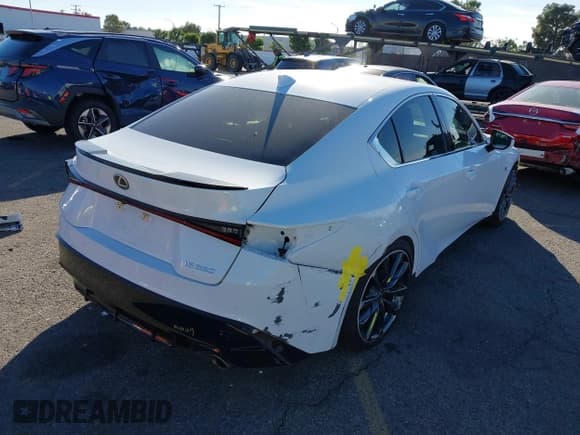 ✅ 2023 Lexus IS 350 F Sport • VIN: JTHGZ1B23P5067180 • Lot: 43835413. Listed on IAAI with 31,912 mi. Free auction sales archive from the USA and detailed vehicle history report at DreamBid. Image 4.