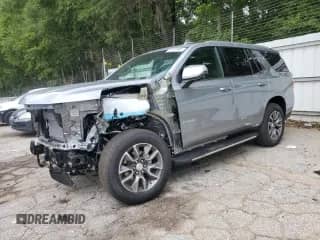 2024 Chevrolet Tahoe LT z VIN 1GNSKNKD6RR415842, wystawiony jako Copart lot #65633995 z przebiegiem 2 548 mil mil oraz Szkoda całkowita • Salvage title. Historia ofert i sprzedaży dostępna na DreamBid. Obrazek 1.