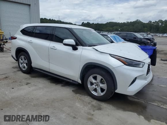 ✅ 2022 Toyota Highlander LE • VIN: 5TDZZRAHXNS544645 • Lot: 84251335. Listed on Copart with 19,416 mi. Free auction sales archive from the USA and detailed vehicle history report at DreamBid. Image 4.