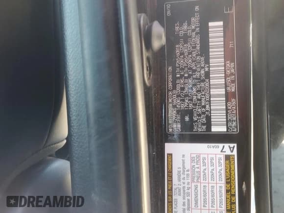 ✅ 2011 Lexus GX 460 • VIN: JTJBM7FXXB5020804 • Lot: 71930655. Listed on Copart with Not provided. Free auction sales archive from the USA and detailed vehicle history report at DreamBid. Image 13.