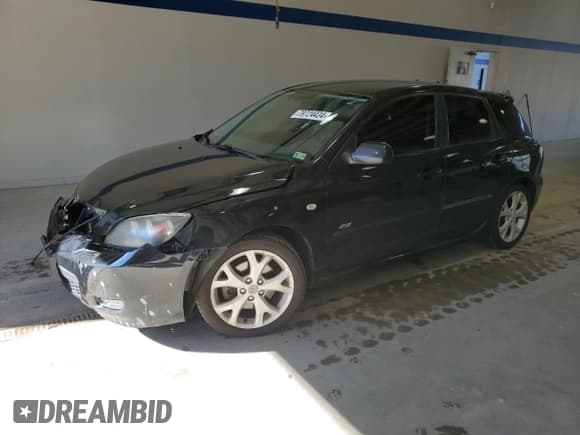 ✅ 2008 Mazda 3 S Sport • VIN: JM1BK343581144738 • Lot: 79724434. Listed on Copart with 165,239 mi. Free auction sales archive from the USA and detailed vehicle history report at DreamBid. Image 1.