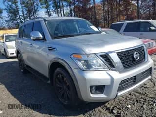 ✅ 2018 Nissan Armada Platinum • VIN: JN8AY2NF7J9330533 • Lot: 43727371. Listed on IAAI with 120,006 mi. Free auction sales archive from the USA and detailed vehicle history report at DreamBid. Image 1.
