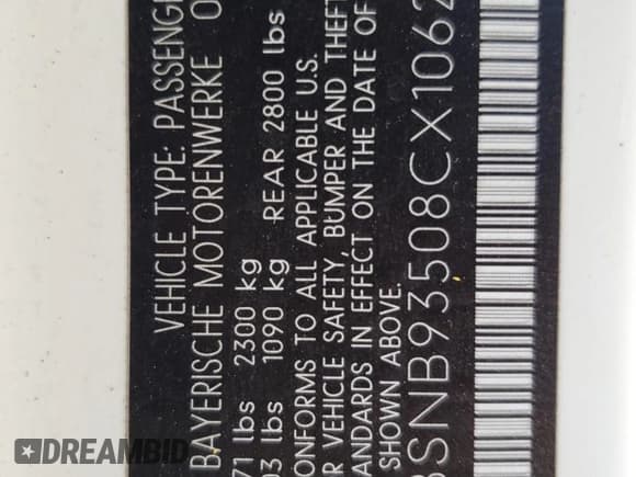 ✅ 2008 BMW 5 Series M5 • VIN: WBSNB93508CX10627 • Lot: 52225045. Wystawiony na Copart z przebiegiem 165 776 mil. Bezpłatny archiwum sprzedaży aukcyjnych z USA i szczegółowy raport historii pojazdu na DreamBid. Zdjęcie 12.