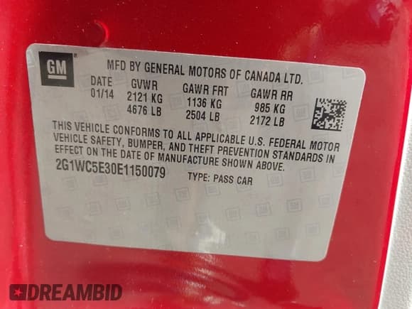 ✅ 2014 Chevrolet Impala LTZ • VIN: 2G1WC5E30E1150079 • Lot: 43654243. Listed on IAAI with 94,229 mi. Free auction sales archive from the USA and detailed vehicle history report at DreamBid. Image 9.