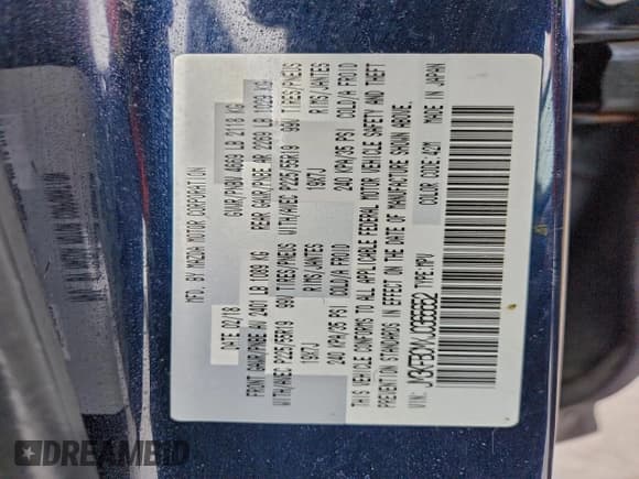 ✅ 2018 Mazda CX-5 Touring • VIN: JM3KFBCMXJ0365652 • Lot: 94236225. Wystawiony na Copart z przebiegiem 51 991 mil. Bezpłatny archiwum sprzedaży aukcyjnych z USA i szczegółowy raport historii pojazdu na DreamBid. Zdjęcie 13.