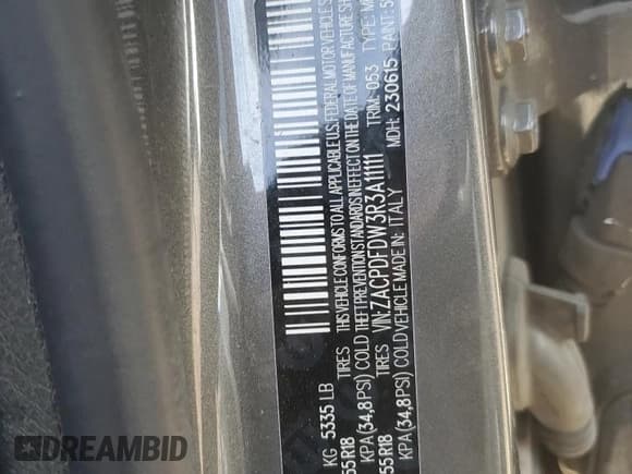 ✅ 2024 Dodge Hornet R/T Plus • VIN: ZACPDFDW3R3A11111 • Lot: 47644925. Listed on Copart with 15,612 mi. Free auction sales archive from the USA and detailed vehicle history report at DreamBid. Image 13.