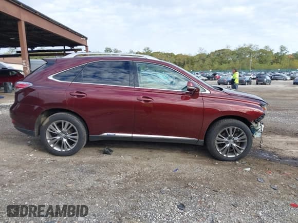 ✅ 2013 Lexus RX 450h • VIN: JTJBC1BA0D2062937 • Lot: 43502101. Listed on IAAI with 158,857 mi. Free auction sales archive from the USA and detailed vehicle history report at DreamBid. Image 13.