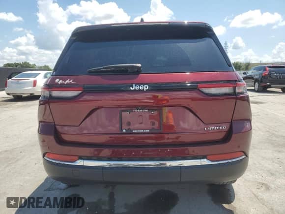 2022 Jeep Grand Cherokee Limited with VIN 1C4RJGBG7N8570643, listed as a Copart auction lot 69047805 with 55,335 mi miles and Salvage title. Bid and sale history available at DreamBid. Image 6.