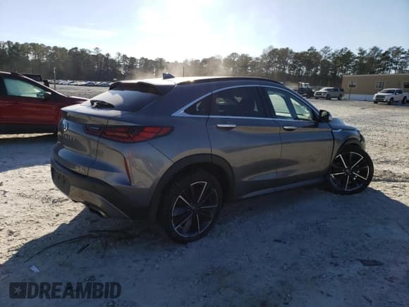 ✅ 2023 Infiniti QX55 Luxe • VIN: 3PCAJ5JR7PF100216 • Лот: 79771083. Опубликован ранее на Copart с пробегом 25 623 миль. Бесплатный доступ к архиву аукционных продаж из США и подробный отчёт об истории автомобиля на DreamBid. Изображение 3.