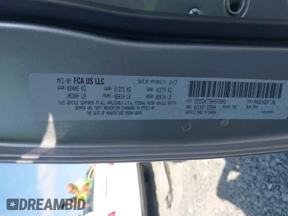 ✅ 2017 Dodge Charger Daytona 340 • VIN: 2C3CDXCT9HH572003 • Lot: 42607192. Wystawiony na IAAI z przebiegiem 114 892 mil. Bezpłatny archiwum sprzedaży aukcyjnych z USA i szczegółowy raport historii pojazdu na DreamBid. Zdjęcie 9.