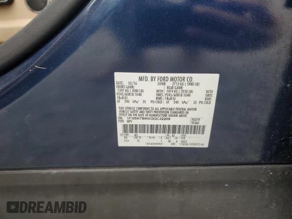 ✅ 2016 Ford Explorer • VIN: 1FM5K7BHXGGC32209 • Lot: 57388285. Listed on Copart with 152,881 mi. Free auction sales archive from the USA and detailed vehicle history report at DreamBid. Image 13.