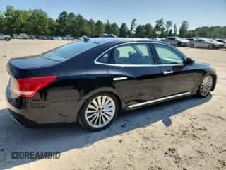 2016 Hyundai Equus Signature with VIN KMHGH4JH3GU102443, listed as a Copart auction lot 65938425 with 45,899 mi miles and Salvage title. Bid and sale history available at DreamBid. Image 3.