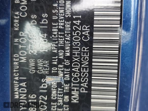 ✅ 2017 Hyundai Veloster • VIN: KMHTC6ADXHU305241 • Lot: 43567895. Wystawiony na Copart z przebiegiem 113 386 mil. Bezpłatny archiwum sprzedaży aukcyjnych z USA i szczegółowy raport historii pojazdu na DreamBid. Zdjęcie 14.