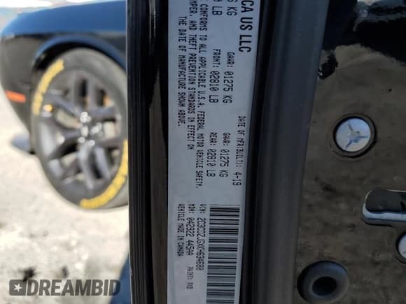 ✅ 2019 Dodge Challenger GT • VIN: 2C3CDZJGXKH634680 • Lot: 86321045. Listed on Copart with 113,131 mi. Free auction sales archive from the USA and detailed vehicle history report at DreamBid. Image 14.