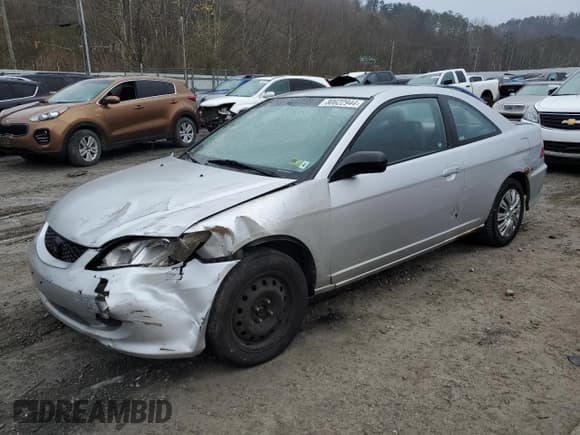✅ 2004 Honda Civic LX • VIN: 1HGEM22524L001803 • Лот: 80622944. Опубликован ранее на Copart с пробегом 297 699 миль. Бесплатный доступ к архиву аукционных продаж из США и подробный отчёт об истории автомобиля на DreamBid. Изображение 1.