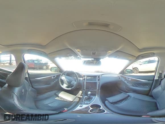 ✅ 2014 Infiniti Q50 Sport • VIN: JN1BV7AP1EM671887 • Лот: 80876395. Опубликован ранее на Copart с пробегом 136 354 миль. Бесплатный доступ к архиву аукционных продаж из США и подробный отчёт об истории автомобиля на DreamBid. Изображение 13.