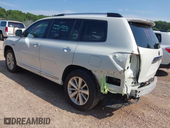 ✅ 2013 Toyota Highlander Limited • VIN: JTEDC3EH9D2013733 • Lot: 42861471. Listed on IAAI with Not provided. Free auction sales archive from the USA and detailed vehicle history report at DreamBid. Image 3.