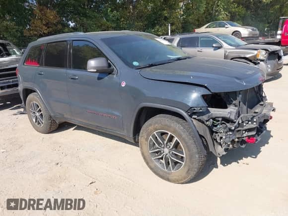 2017 Jeep Grand Cherokee Trailhawk with VIN 1C4RJFLG1HC790161, listed as a IAAI auction lot 43222197 with 142,785 mi miles and . Bid and sale history available at DreamBid. Image 1.