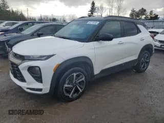 ✅ 2021 Chevrolet TrailBlazer RS • VIN: KL79MUSL2MB081309 • Лот: 92279035. Опубликован ранее на Copart с пробегом 280 805 миль. Бесплатный доступ к архиву аукционных продаж из США и подробный отчёт об истории автомобиля на DreamBid. Изображение 1.