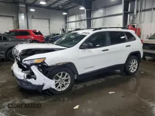 ✅ 2016 Jeep Cherokee Sport • VIN: 1C4PJLAB2GW293629 • Lot: 86647545. Listed on Copart with 82,432 mi. Free auction sales archive from the USA and detailed vehicle history report at DreamBid. Image 1.