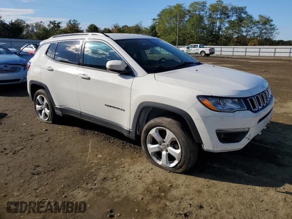 ✅ 2021 Jeep Compass Latitude • VIN: 3C4NJDBBXMT524578 • Lot: 85143145. Listed on Copart with 36,114 mi. Free auction sales archive from the USA and detailed vehicle history report at DreamBid. Image 4.