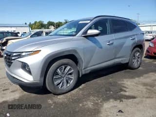 ✅ 2023 Hyundai Tucson Blue • VIN: KM8JBCA16PU097601 • Lot: 69858644. Wystawiony na Copart z przebiegiem 16 826 mil. Bezpłatny archiwum sprzedaży aukcyjnych z USA i szczegółowy raport historii pojazdu na DreamBid. Zdjęcie 1.