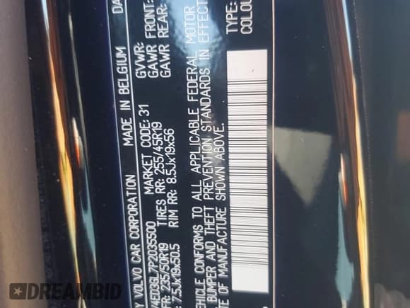 ✅ 2023 Volvo C40 Plus • VIN: YV4ED3GL7P2035500 • Лот: 72100045. Опубликован ранее на Copart с пробегом 29 791 миль. Бесплатный доступ к архиву аукционных продаж из США и подробный отчёт об истории автомобиля на DreamBid. Изображение 14.