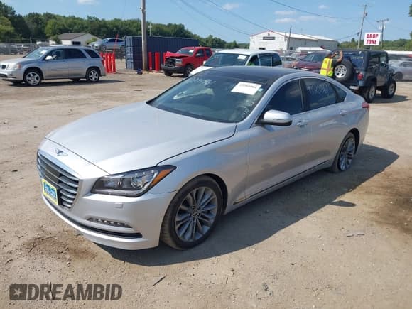 ✅ 2017 Genesis G80 3.8L • VIN: KMHGN4JE5HU192243 • Lot: 43204961. Listed on IAAI with 88,904 mi. Free auction sales archive from the USA and detailed vehicle history report at DreamBid. Image 2.
