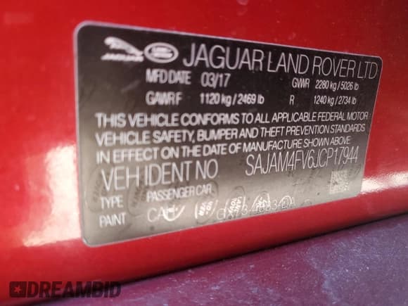 ✅ 2018 Jaguar XE S • VIN: SAJAM4FV6JCP17944 • Лот: 88798165. Опубликован ранее на Copart с пробегом 68 389 миль. Бесплатный доступ к архиву аукционных продаж из США и подробный отчёт об истории автомобиля на DreamBid. Изображение 13.