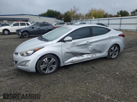 ✅ 2015 Hyundai Elantra Sport • VIN: KMHDH4AH3FU250271 • Lot: 90835235. Listed on Copart with 133,821 mi. Free auction sales archive from the USA and detailed vehicle history report at DreamBid. Image 1.