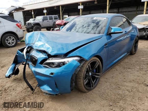 ✅ 2018 BMW M2 • VIN: WBS1J5C57JVD36167 • Lot: 64653092. Listed on Copart with 44,038 mi. Free auction sales archive from the USA and detailed vehicle history report at DreamBid. Image 2.