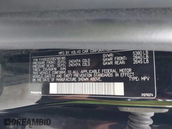 ✅ 2011 Volvo XC60 3.0T • VIN: YV4902DZ6B2185185 • Lot: 42642075. Wystawiony na IAAI z przebiegiem 189 566 mil. Bezpłatny archiwum sprzedaży aukcyjnych z USA i szczegółowy raport historii pojazdu na DreamBid. Zdjęcie 9.