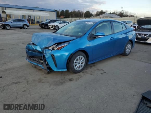 ✅ 2022 Toyota Prius L Eco • VIN: JTDKAMFU3N3164386 • Lot: 89468185. Listed on Copart with 22,703 mi. Free auction sales archive from the USA and detailed vehicle history report at DreamBid. Image 1.