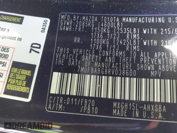 ✅ 2024 Toyota Corolla Cross Hybrid S • VIN: 7MUFBABG8RV038600 • Lot: 43247983. Wystawiony na IAAI z przebiegiem 15 734 mil. Bezpłatny archiwum sprzedaży aukcyjnych z USA i szczegółowy raport historii pojazdu na DreamBid. Zdjęcie 9.