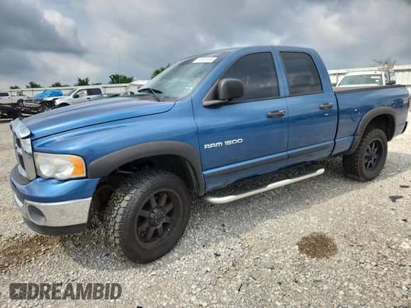 ✅ 2004 Dodge 1500 SLT • VIN: 1D7HU18NX4S573100 • Lot: 65593555. Listed on Copart with 129,583 mi. Free auction sales archive from the USA and detailed vehicle history report at DreamBid. Image 1.