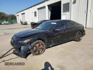 ✅ 2021 Genesis G70 3.3T • VIN: KMTG34LE7MU066534 • Лот: 77532704. Опубликован ранее на Copart с пробегом 58 951 миль. Бесплатный доступ к архиву аукционных продаж из США и подробный отчёт об истории автомобиля на DreamBid. Изображение 1.