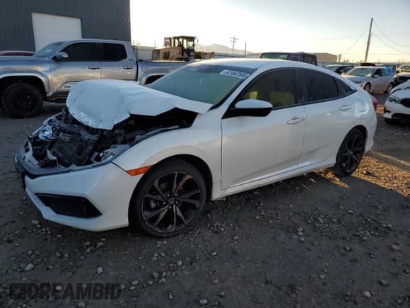 ✅ 2020 Honda Civic Sport • VIN: 19XFC2E88LE024263 • Лот: 87467595. Опубликован ранее на Copart с пробегом 81 854 миль. Бесплатный доступ к архиву аукционных продаж из США и подробный отчёт об истории автомобиля на DreamBid. Изображение 1.