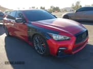 ✅ 2021 Infiniti Q50 Red Sport 400 • VIN: JN1FV7DP3MM850783 • Lot: 41335175. Listed on IAAI with 59,113 mi. Free auction sales archive from the USA and detailed vehicle history report at DreamBid. Image 1.