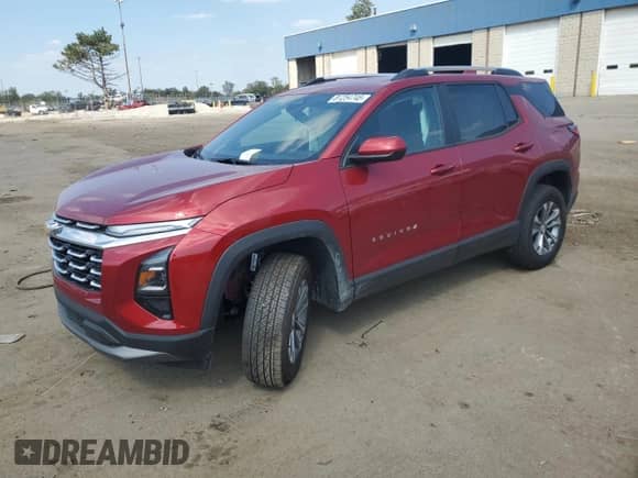 2025 Chevrolet Equinox FWD LT с VIN 3GNAXHEG2SL263124, выставлен на аукционе Copart как лот 81254745 с пробегом 1 619 миль миль и Чистый • Clean title. История ставок и продаж доступна на DreamBid. Изображение 1.