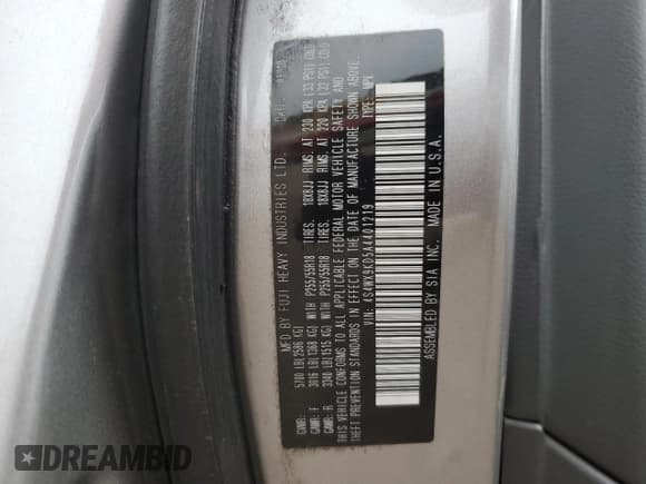 ✅ 2010 Subaru Tribeca Touring • VIN: 4S4WX9KD5A4401219 • Лот: 88479275. Опубликован ранее на Copart с пробегом 133 934 миль. Бесплатный доступ к архиву аукционных продаж из США и подробный отчёт об истории автомобиля на DreamBid. Изображение 13.